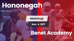Matchup: Hononegah High vs. Benet Academy  2017