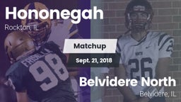 Matchup: Hononegah High vs. Belvidere North  2018