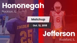 Matchup: Hononegah High vs. Jefferson  2018