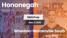 Matchup: Hononegah High vs. Wheaton-Warrenville South  2018