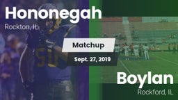 Matchup: Hononegah High vs. Boylan  2019