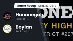 Recap: Hononegah  vs. Boylan  2019