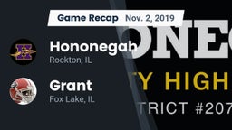 Recap: Hononegah  vs. Grant  2019
