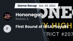 Recap: Hononegah  vs. First Round of IHSA Playoffs 2022