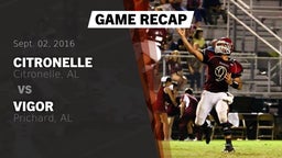 Recap: Citronelle  vs. Vigor  2016