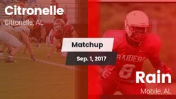 Matchup: Citronelle vs. Rain  2017