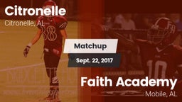 Matchup: Citronelle vs. Faith Academy  2017