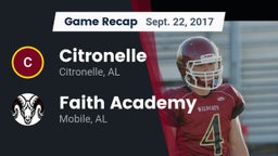 Recap: Citronelle  vs. Faith Academy  2017