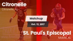 Matchup: Citronelle vs. St. Paul's Episcopal  2017