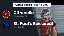 Recap: Citronelle  vs. St. Paul's Episcopal  2017