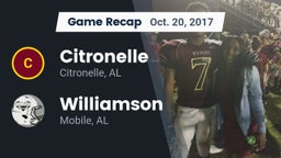 Recap: Citronelle  vs. Williamson  2017