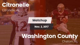 Matchup: Citronelle vs. Washington County  2017