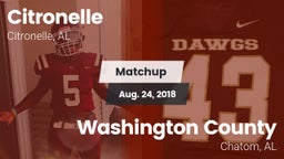 Matchup: Citronelle vs. Washington County  2018