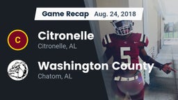 Recap: Citronelle  vs. Washington County  2018