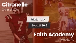 Matchup: Citronelle vs. Faith Academy  2018