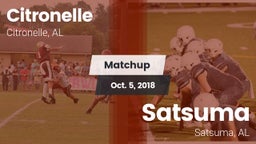 Matchup: Citronelle vs. Satsuma  2018