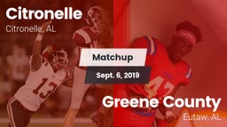 Matchup: Citronelle vs. Greene County  2019