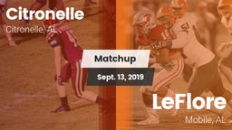 Matchup: Citronelle vs. LeFlore  2019