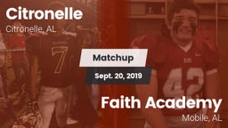 Matchup: Citronelle vs. Faith Academy  2019