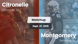 Matchup: Citronelle vs. Montgomery  2019