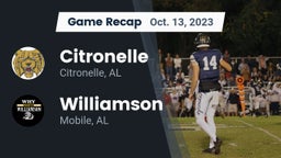 Recap: Citronelle  vs. Williamson  2023