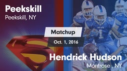Matchup: Peekskill vs. Hendrick Hudson  2016
