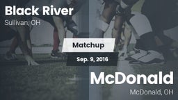 Matchup: Black River vs. McDonald  2016