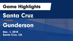 Santa Cruz  vs Gunderson  Game Highlights - Dec. 1, 2018