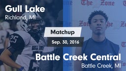 Matchup: Gull Lake vs. Battle Creek Central  2016