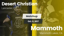 Matchup: Desert Christian vs. Mammoth  2017