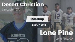 Matchup: Desert Christian vs. Lone Pine  2018