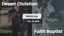 Matchup: Desert Christian vs. Faith Baptist 2018