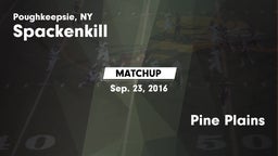 Matchup: Spackenkill vs. Pine Plains  2016