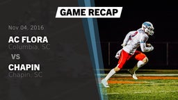 Recap: AC Flora  vs. Chapin  2016