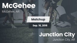 Matchup: McGehee vs. Junction City  2016