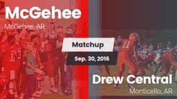 Matchup: McGehee vs. Drew Central  2016