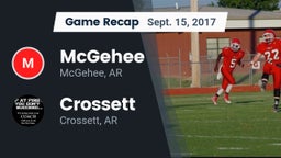 Recap: McGehee  vs. Crossett  2017