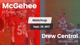 Matchup: McGehee vs. Drew Central  2017