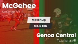Matchup: McGehee vs. Genoa Central  2017