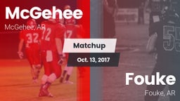 Matchup: McGehee vs. Fouke  2017