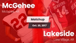 Matchup: McGehee vs. Lakeside  2017