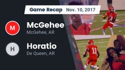 Recap: McGehee  vs. Horatio  2017