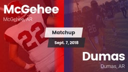 Matchup: McGehee vs. Dumas  2018