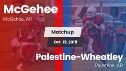 Matchup: McGehee vs. Palestine-Wheatley  2018