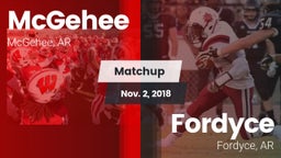 Matchup: McGehee vs. Fordyce  2018