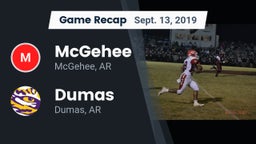 Recap: McGehee  vs. Dumas  2019