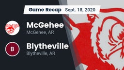 Recap: McGehee  vs. Blytheville  2020