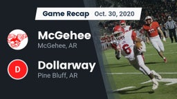 Recap: McGehee  vs. Dollarway  2020
