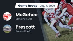 Recap: McGehee  vs. Prescott  2020