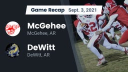 Recap: McGehee  vs. DeWitt  2021